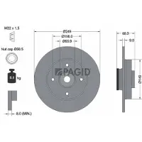 PAGID 54333NC Remschijf
