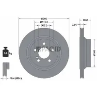 PAGID 54155NHC Remschijf