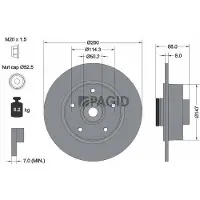 PAGID 54960NC Remschijf