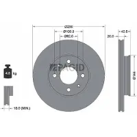 PAGID 55954NC Remschijf