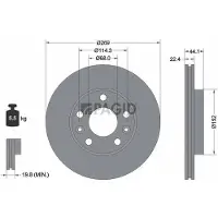 PAGID 55726NC Remschijf