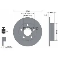 PAGID 53952NC Remschijf