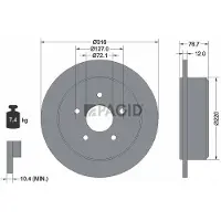 PAGID 55277N Remschijf