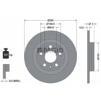 PAGID 56238NC Remschijf