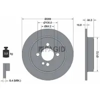 PAGID 54750NC Remschijf