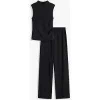 Bonprix Shirt en broek (2-dlg. set) van gestructureerde crêpe maat 52/54 (XXL)