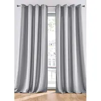 Bonprix Onderhoudsvriendelijke gordijnen met gerecycled polyester (2 stuks) maat h/b: 300/140 cm