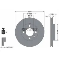 PAGID 53930NC Remschijf