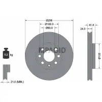 PAGID 52430NC Remschijf