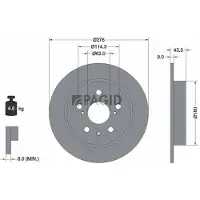PAGID 55253NC Remschijf