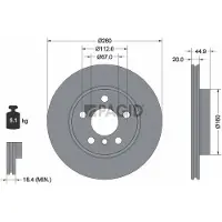 PAGID 56053NC Remschijf