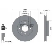 PAGID 52820NC Remschijf