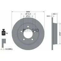 PAGID 55400NC Remschijf