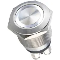 Heidemann 70528 Belknop Met naambord 1-voudig RVS 24 V/0,5 A