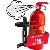 Ama Brandblusser Auto - Brandblusser -Schuimblusser - Met Handvat - 1 KG - ‎29x10x10cm - Rood