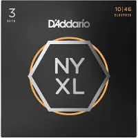 Daddario STRINGS FOR ELECTRIC GUITAR NYXL1046-3P NICKEL NET REGULAR LIGHT 10-46 (3 SETS)