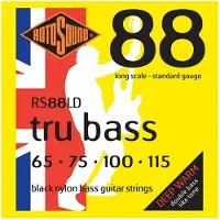 Rotosound Tru Bass 88 Black Coated Retro Bass Guitar Strings 65-115