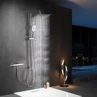Chrome mavoaDouchekop regendouche - Douchekop met slang - Waterbesparende douchekop