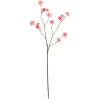 Maxifleur Kunstplanten Zinna Kunstbloem Vertakt 110cm Roze