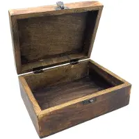 Ancient Wisdom Grote houten bewaardoos 20 cm x15 cm x 7.5cm - Boeddha