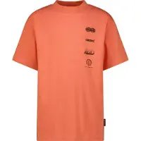 Raizzed T-shirt oranje Jongens Katoen Ronde hals Printopdruk - maat 140