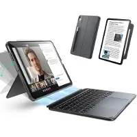 ESR Toetsenbord Hoes Geschikt voor iPad Air 13 (2024/2025) | Shift Book Case | Magnetisch Afneembaar Toetsenbord | Beschermhoes met Standaard | Verlichte Toetsen | Grijs