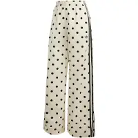 Adidas Originals Broek 'SATIN POLKA DOTS WIDE LEG' zwart / wit