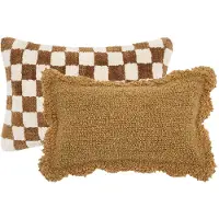 Fonq Teddies Sierkussen - Set van 2 - Donkerbruin