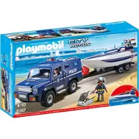 Playmobil 5187 Politie-actie met vrachtwagen en speedboot