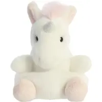 Aurora knuffel Palm Pals eenhoorn junior 13 cm pluche wit
