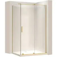 REA Douchecabine Montana Gold, afmetingen 110x90 cm