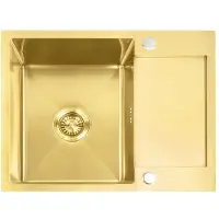 REA Paul Keukenspoelbak Geborsteld Goud 60X48X18,5Cm