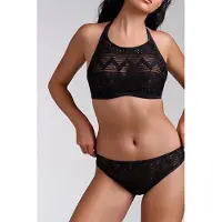 Marlies Dekkers Dolce Vita Black And Sand Push Up Bikini Top Maat: 70C | Bikini's Outlet | Dames | Zwart
