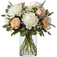 Hakbijl Glass Glazen bloemen cilinder vaas/vazen 30 x 15 cm transparant - Vazen