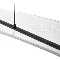 LUCANDE Hanglamp Vellia, zwart, Woon-/ Eetkamer, metaal, Modern