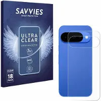 Savvies - Screenprotector voor Google Pixel 10 (Achterkant) - Folie Beschermfolie transparant 18 Stuks