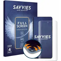 Savvies - Screenprotector voor Motorola Signature - Folie Beschermfolie transparant volledig dekking 4 Stuks