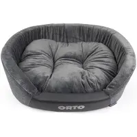 COMFY Orto Milord orthopedische hondenmand L | memory foam | 75x61x22 cm | beige of grijs Grijs