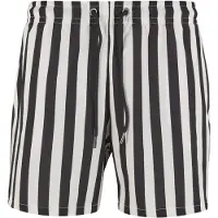 Urban Classics Zwemshorts zwart / wit