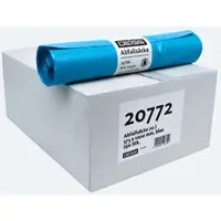 Deiss afvalzakken, 70 liter, gerecycled LDPE, B 575 x H 1000 mm, blauw, 250 stuks