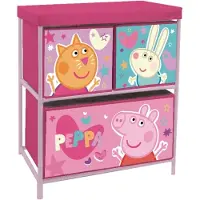 Arditex Peppa Pig 3 Drawer Storage Shelf Roze Kinderen