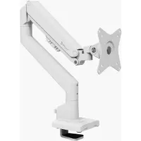 AROZZI Alzare Neo Monitor Arm - Gasveer - Kabelbeheer - Max 9kg - Wit