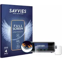 Savvies - Screenprotector voor Anker Prime 250 W GaNPrime - Folie Beschermfolie transparant volledig dekking 4 Stuks