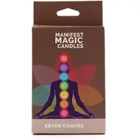 Ancient Wisdom - Kaars - Manifestatiekaarsen zeven chakra's multicolor katoen - spiritueel - meditatie - energie - verlichting - aromatherapie - geur - ontspanning - welzijn