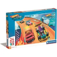 Clementoni - Puzzel - 24 Maxi Stukjes - Hot Wheels - Kinderpuzzel - Vanaf 3 jaar