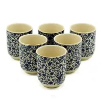 Ancient Wisdom Kruidentheekopjes - Blauw patroon - cadeau geschenkset vrouwen geschenkset mannen