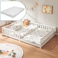 En.casa Kinderbed met matras Tanna 140x200 cm wit []