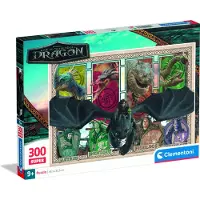 Clementoni - Puzzel - 300 Stukjes - How to Train Your Dragon - vanaf 9 jaar