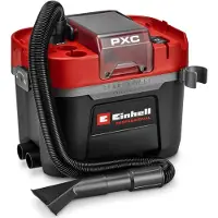 Einhell Accu Nat-/Droogzuiger TP-VC 18/10 Li BL L Solo - Power X-Change - 18 V/Li-ion - 10 L - 180 mbar - Slanglengte/-diameter: 1,8 m/36 mm - Excl. accu en lader