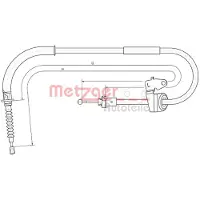 METZGER 10.4307 Handremkabel